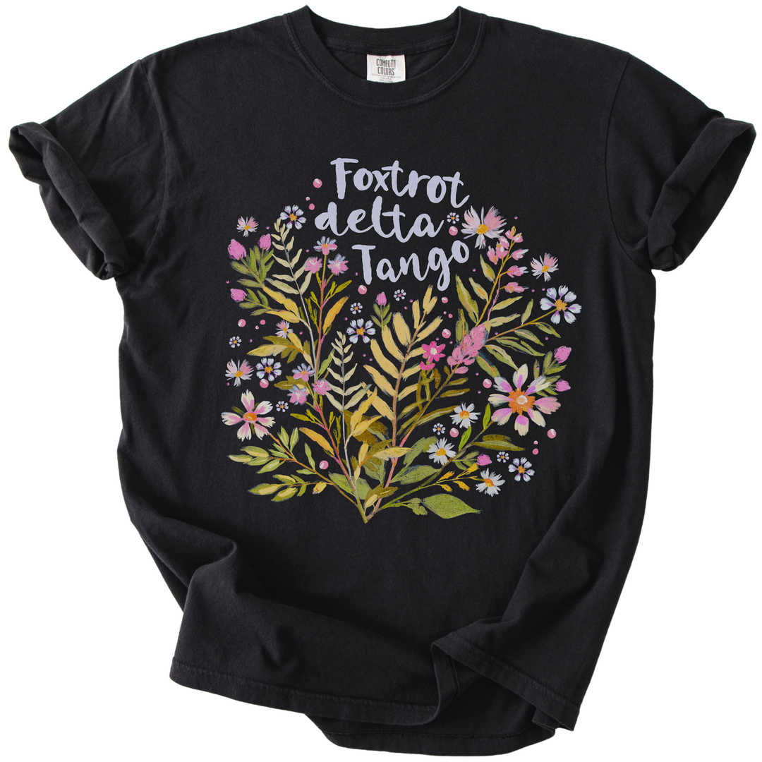Floral Foxtrot Delta Tango Tee