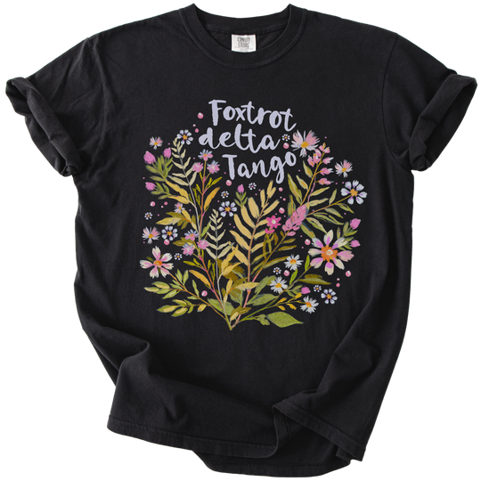 Floral Foxtrot Delta Tango Tee