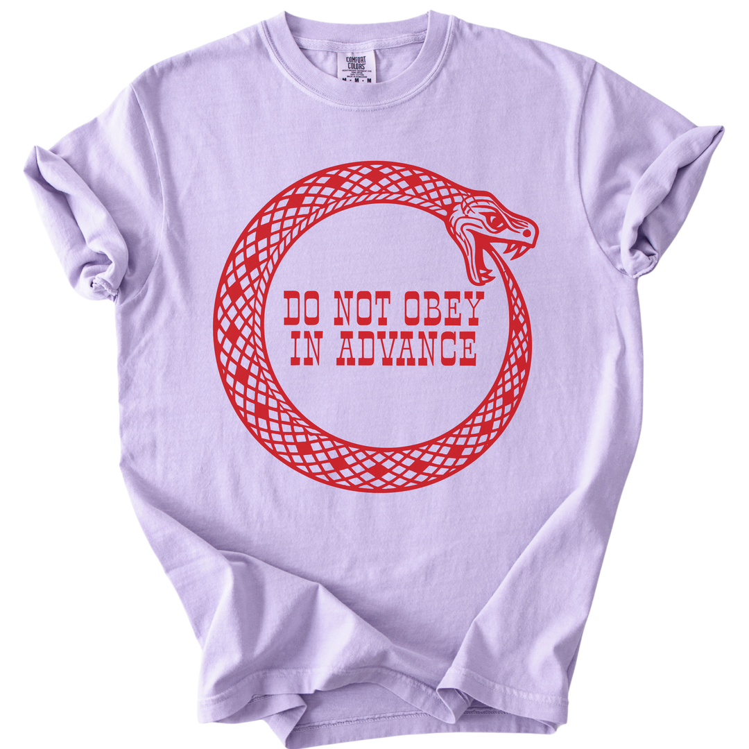 Do Not Obey in Advance Snake Tee