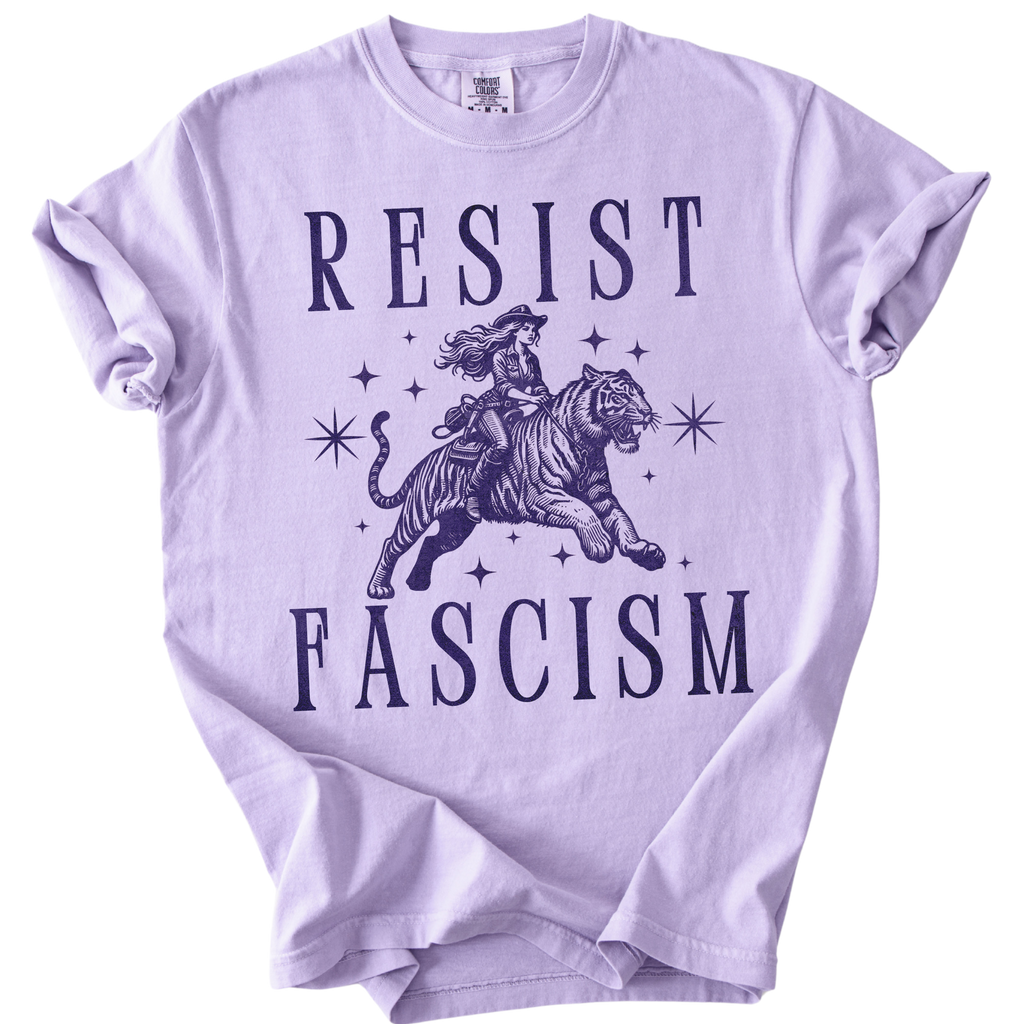 Resist Fascism Cowgirl Tee