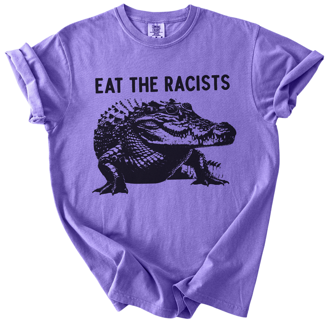 Eat The Racists Alligator Tee