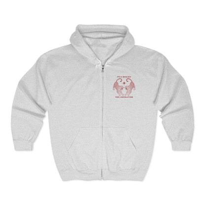 Nice Day For A Revolution Zip Hooded Sweatshirt