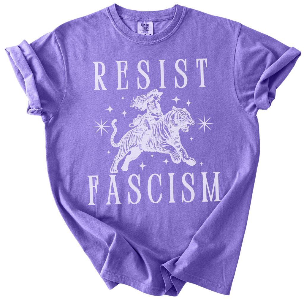 Resist Fascism Cowgirl Tee