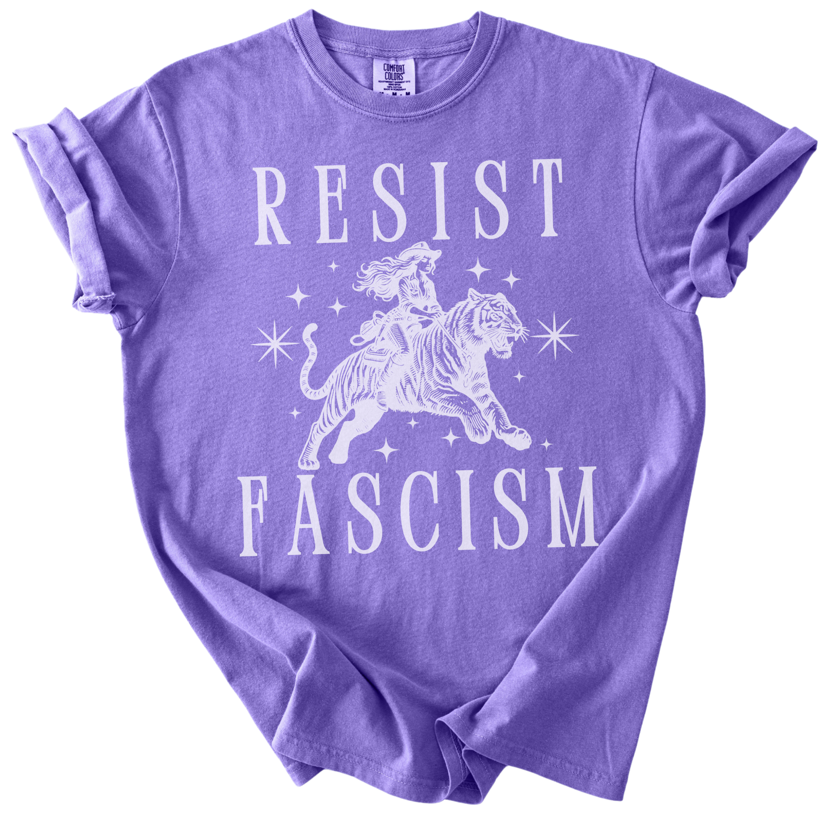 Resist Fascism Cowgirl Tee