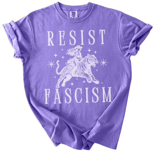 Resist Fascism Cowgirl Tee