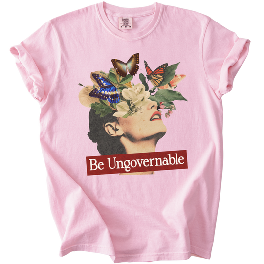 Be Ungovernable Butterfly Collage Tee