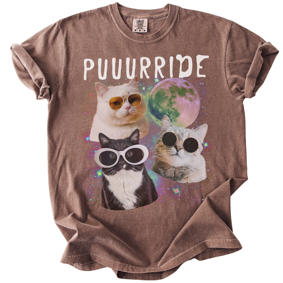 Puuurride Cats in Space Tee