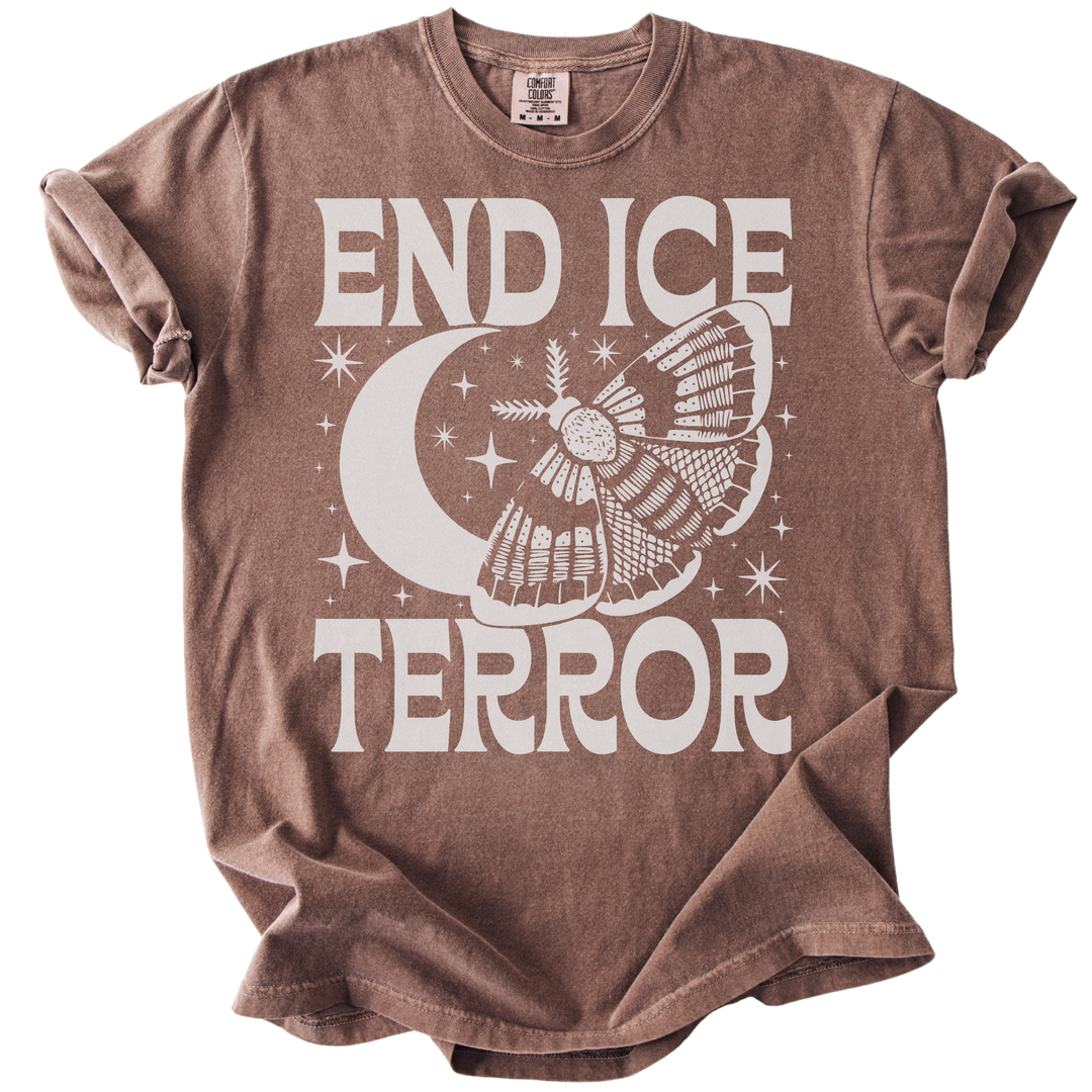 End ICE Terror Moth Moon Tee