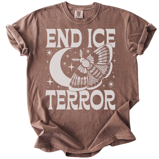 End ICE Terror Moth Moon Tee