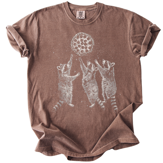 Raccoons &amp; A Pizza Moon Tee