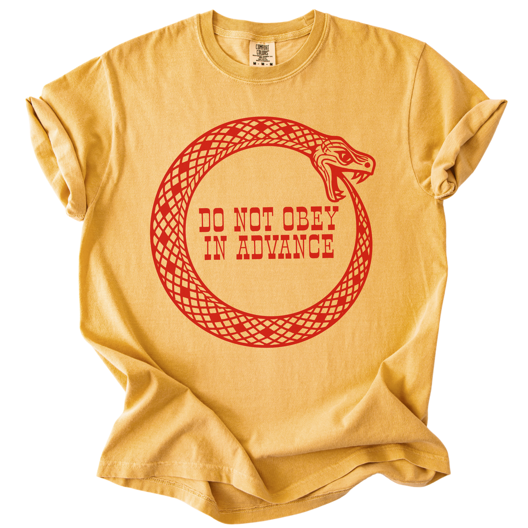 Do Not Obey in Advance Snake Tee