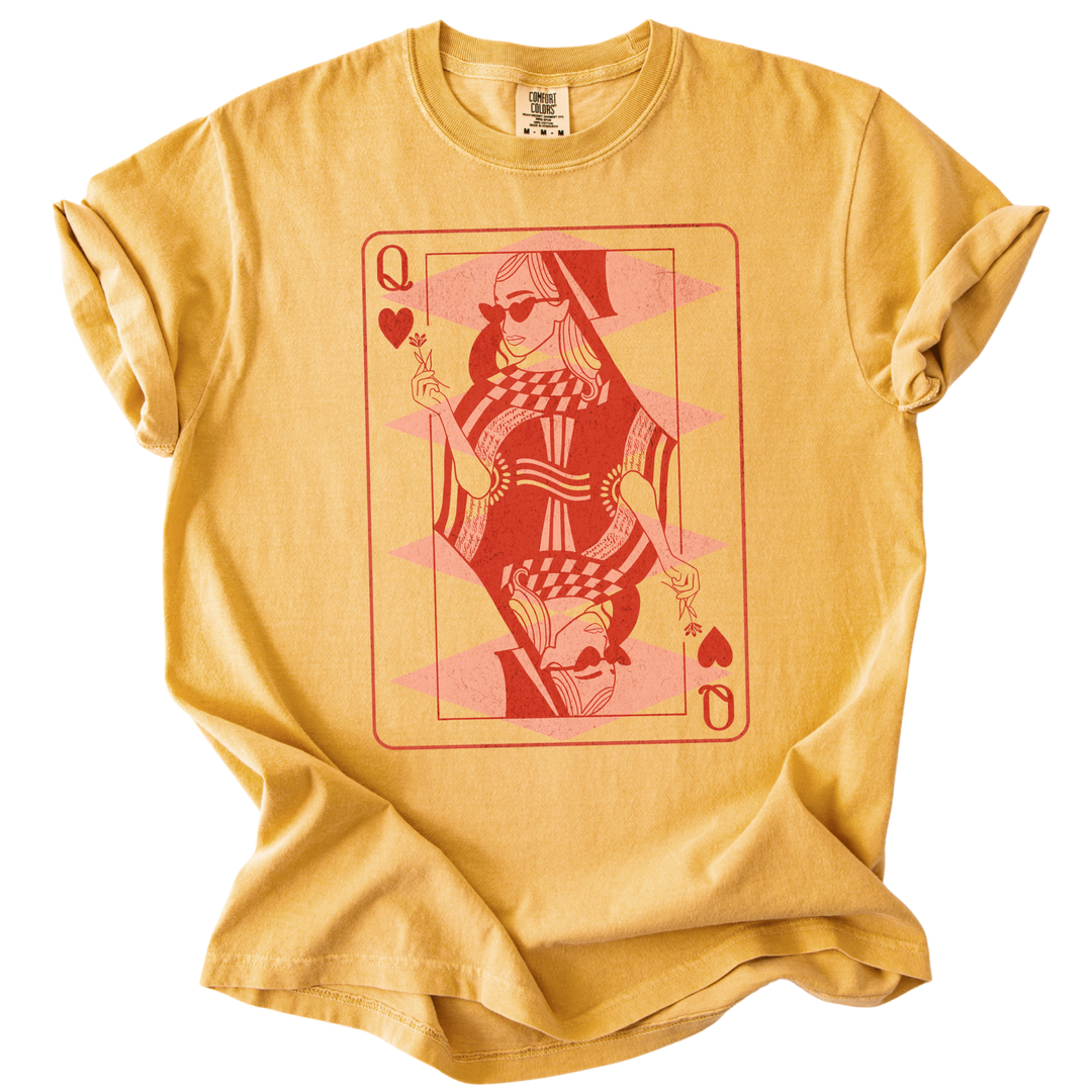 Subtle Fuck Trump Queen of Hearts Tee