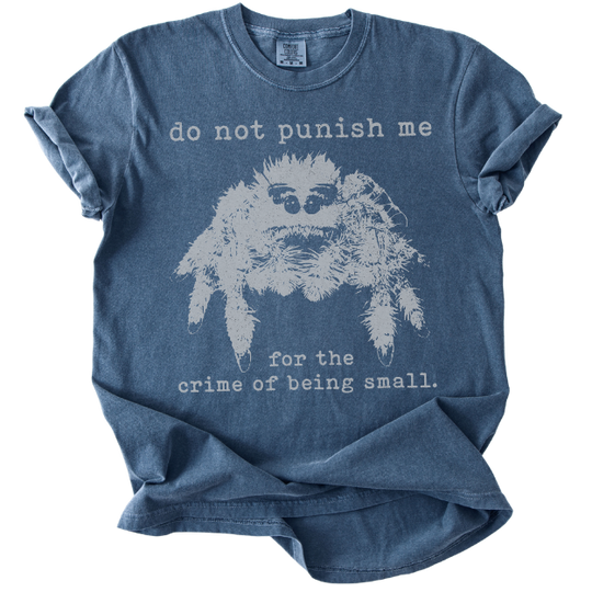 The Crime of Being Small Spider Tee
