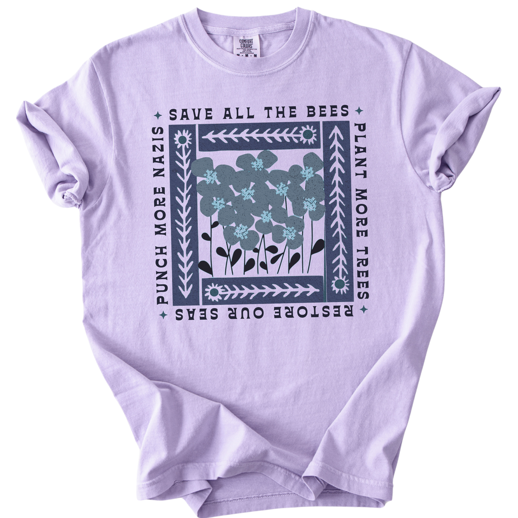 Save All The Bees Punch More Nazis Tee