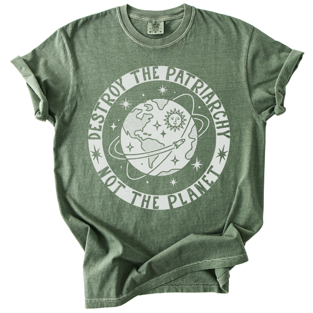 Destroy the Patriarchy Not The Planet Tee