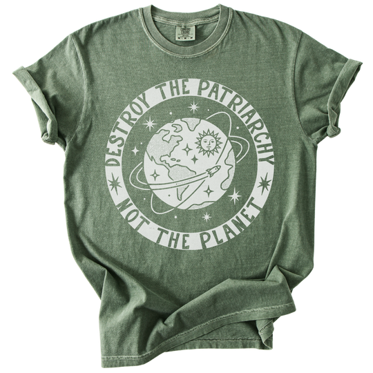 Destroy the Patriarchy Not The Planet Tee