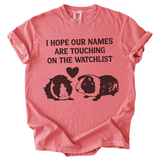 I Hope Our Names Are Touching On The Watchlist Tee