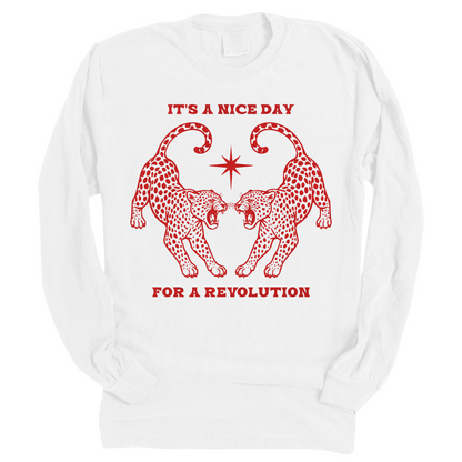 Nice Day For A Revolution Vintage Dyed Long Sleeve Tee