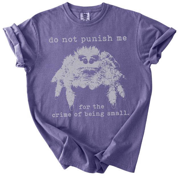 The Crime of Being Small Spider Tee
