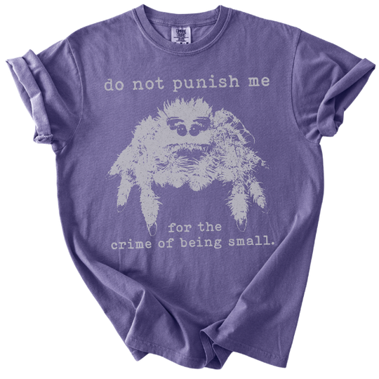 The Crime of Being Small Spider Tee