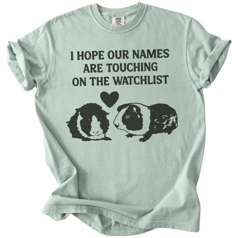 I Hope Our Names Are Touching On The Watchlist Tee