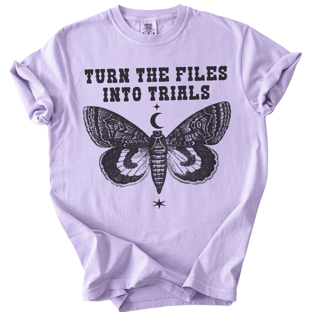 Turn The Files Into Trials Moth Tee
