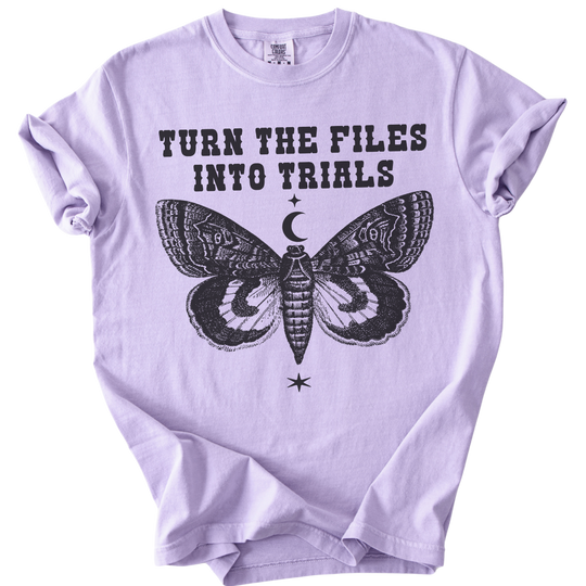Turn The Files Into Trials Moth Tee