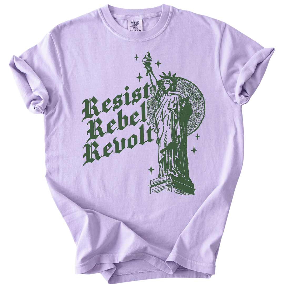 Resist Rebel Revolt Statue of Liberty Tee