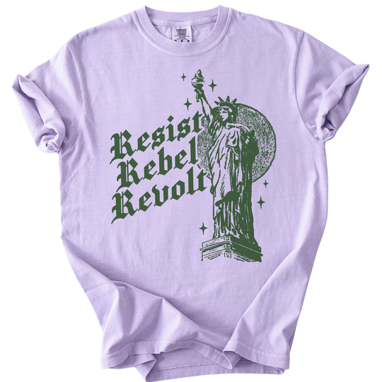 Resist Rebel Revolt Statue of Liberty Tee