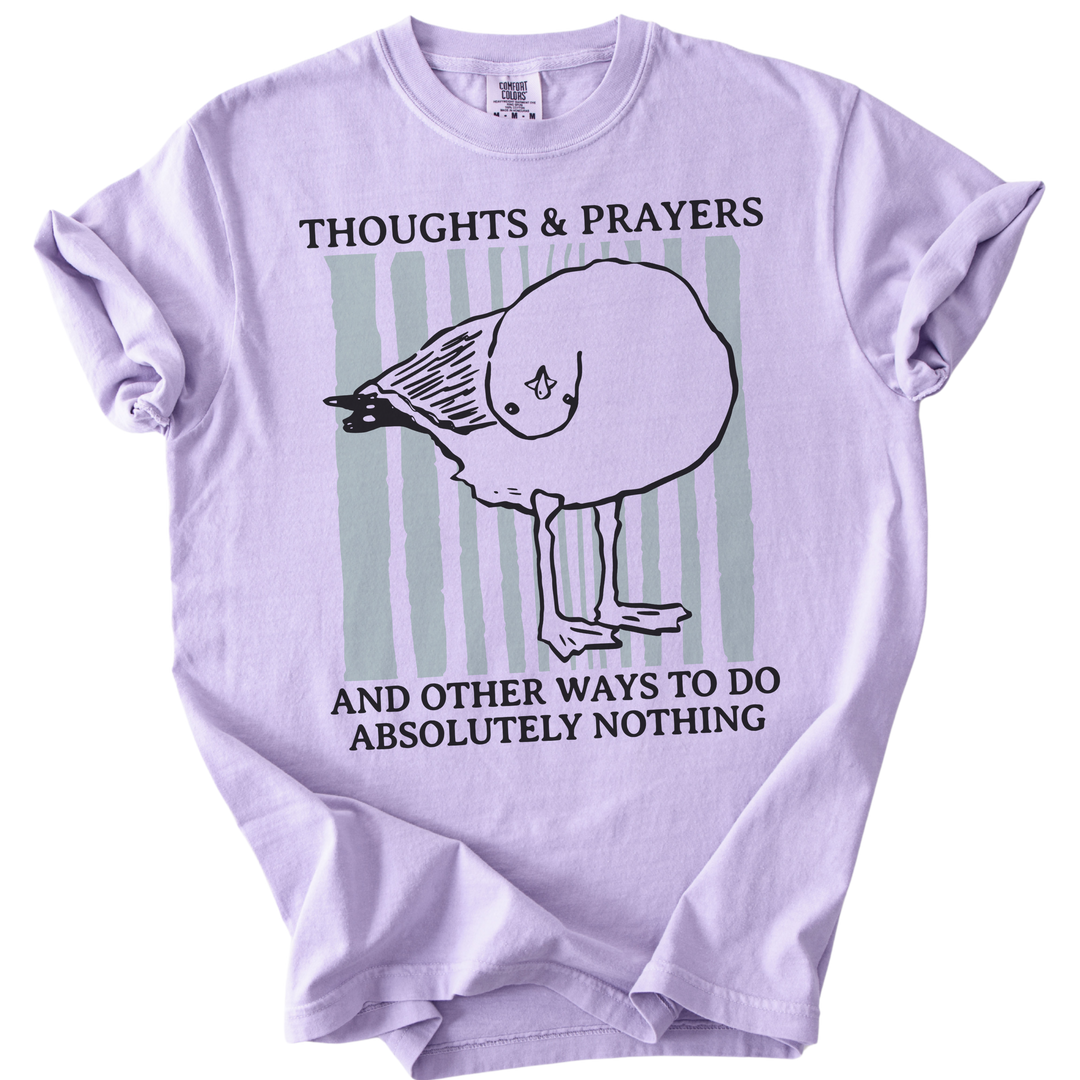 Seagull Thoughts &amp; Prayers Tee