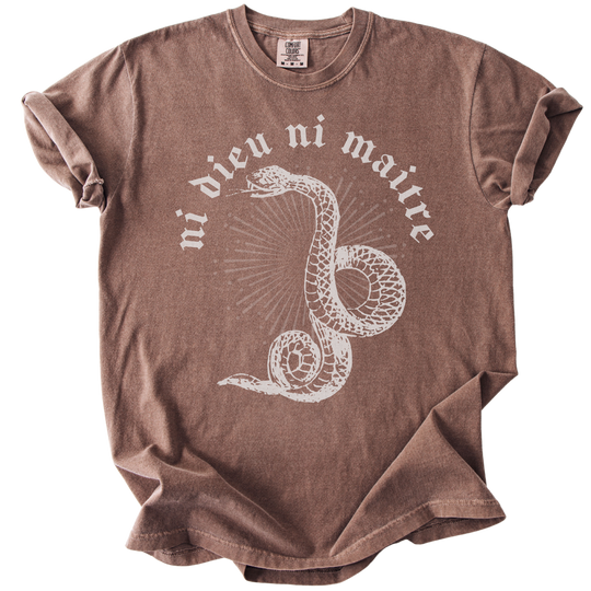 Ni Dieu Ni Maitre Snake Tee