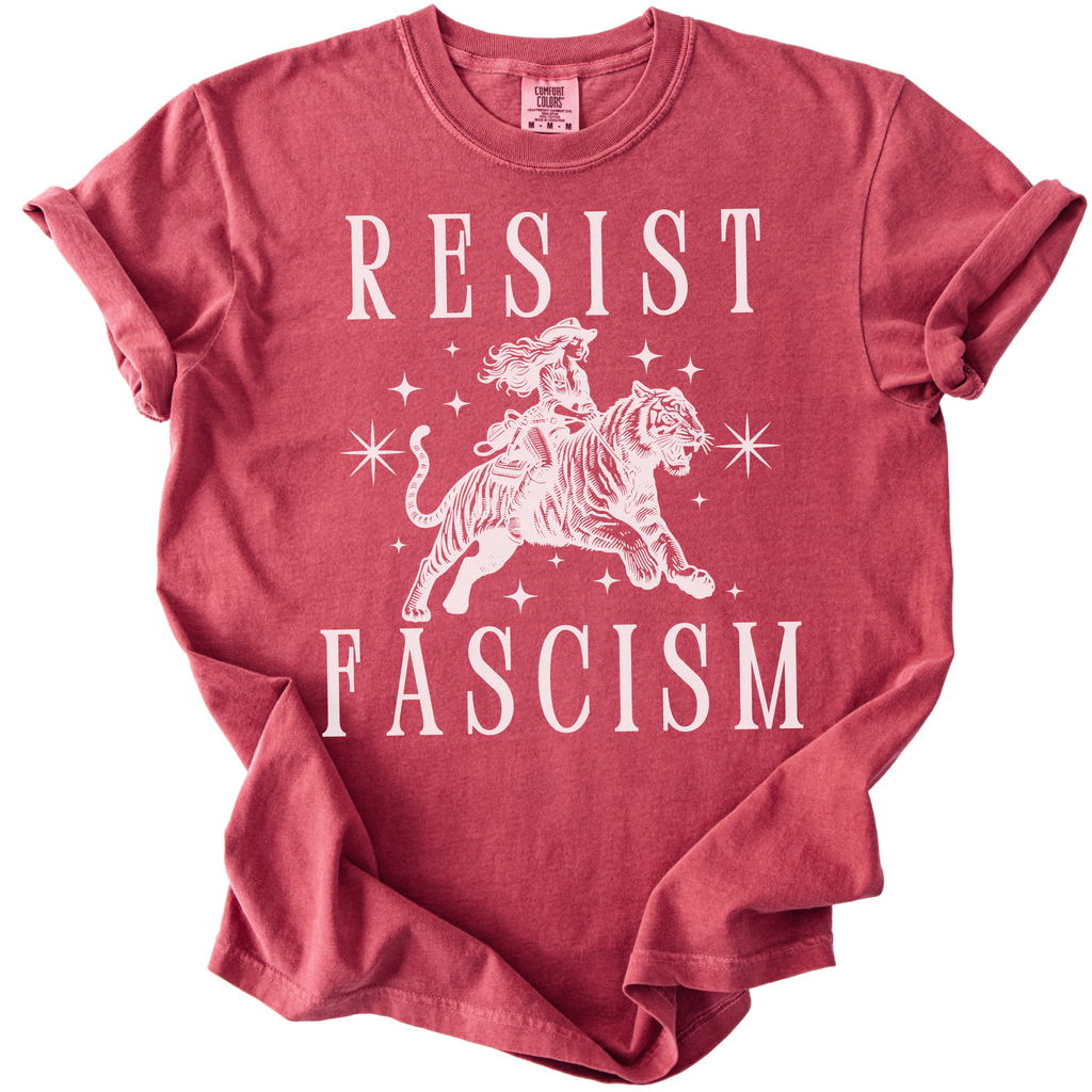 Resist Fascism Cowgirl Tee