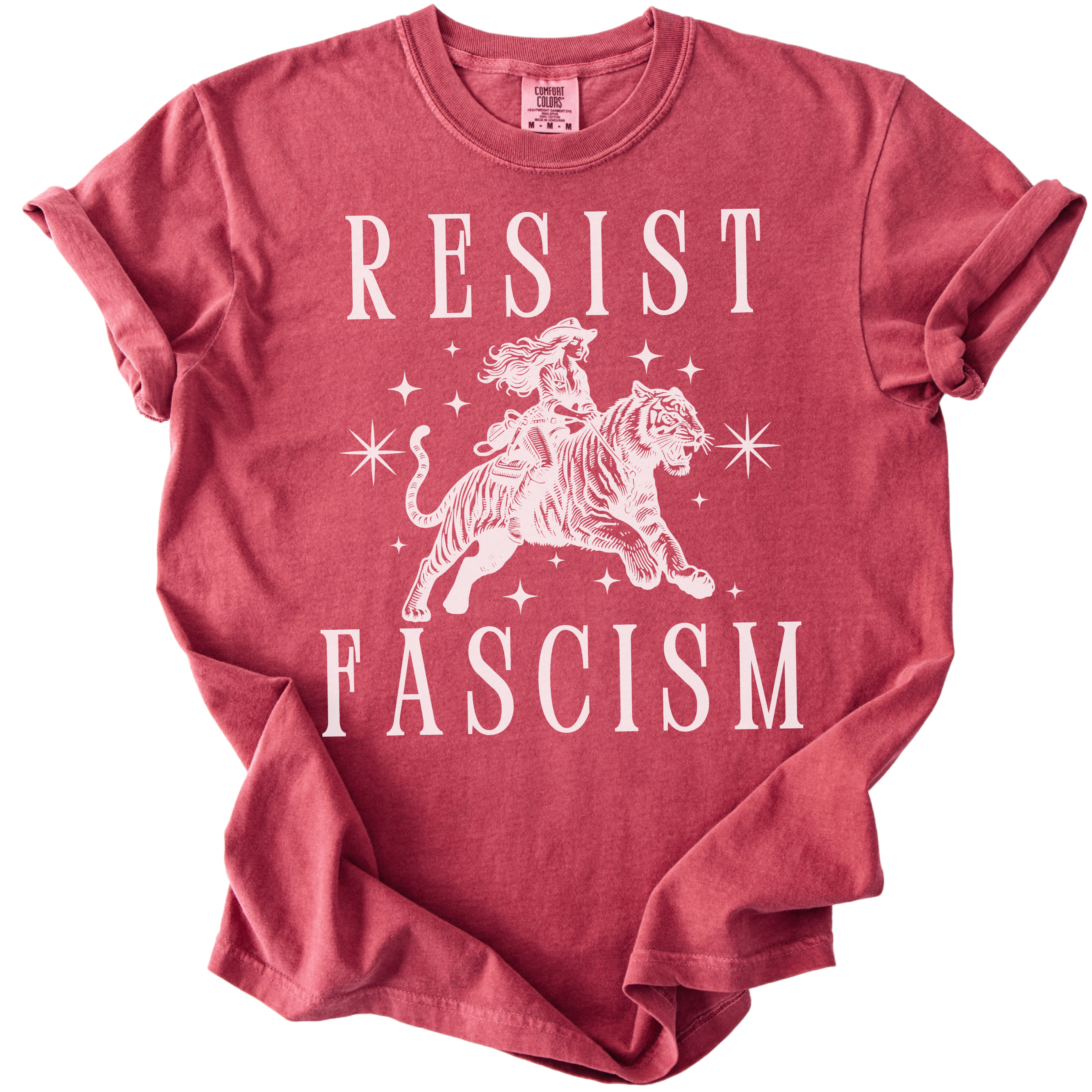 Resist Fascism Cowgirl Tee