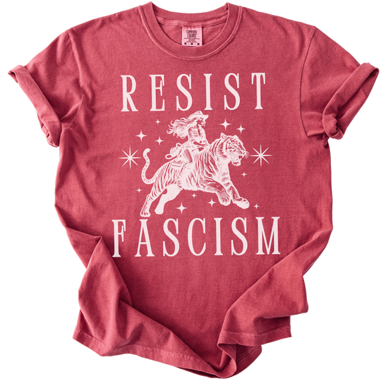 Resist Fascism Cowgirl Tee