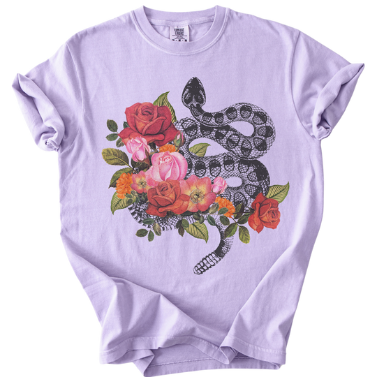 Vintage Floral Snake Tee