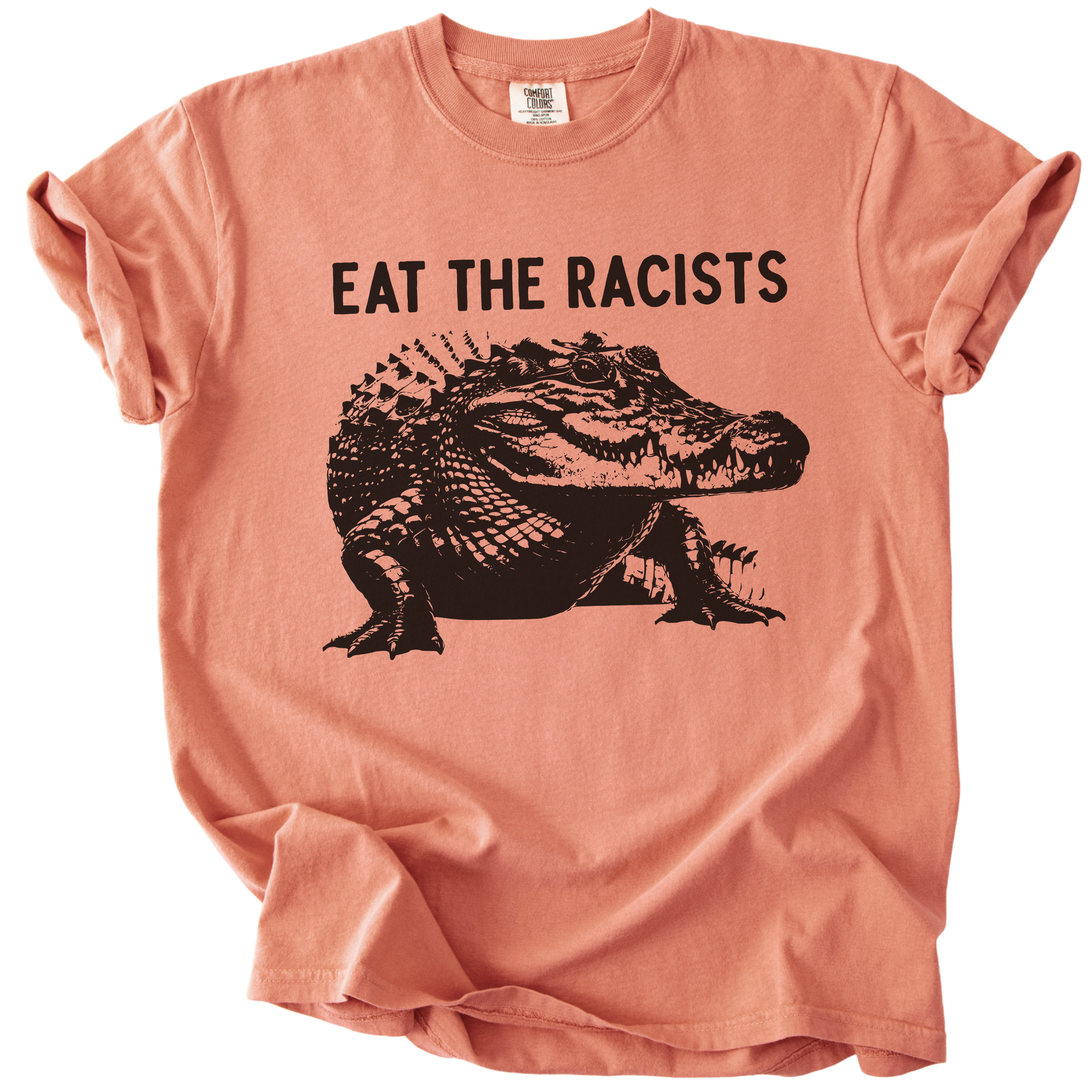 Eat The Racists Alligator Tee