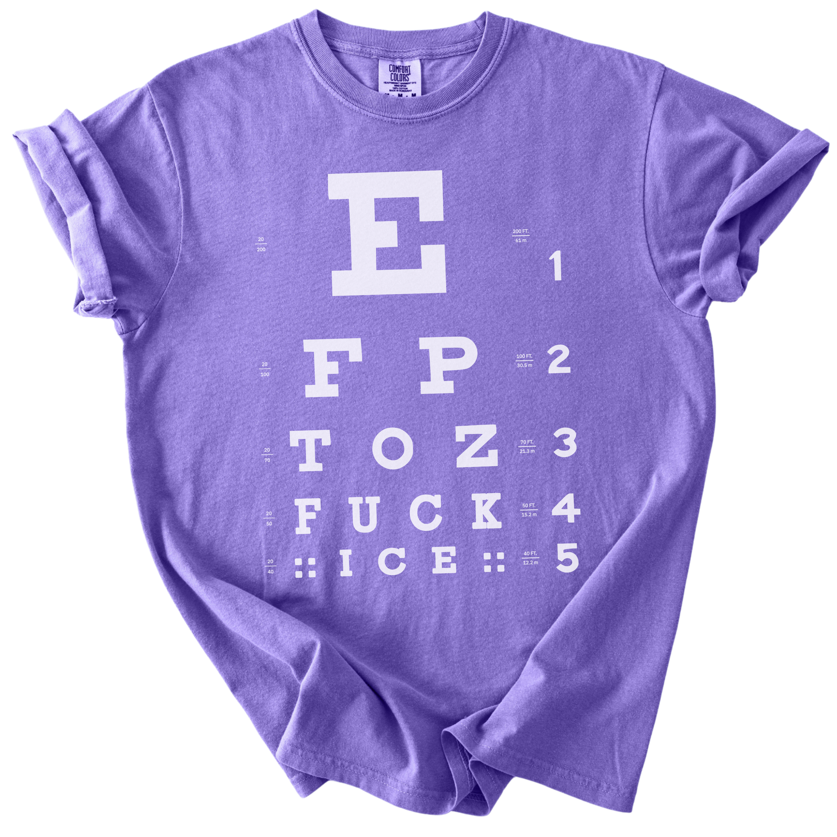 Eye Exam Subtle Fuck ICE Tee
