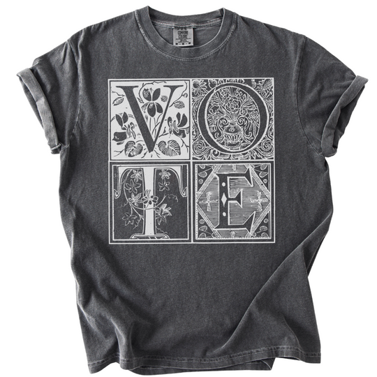 Vintage Blockletter Vote Tee