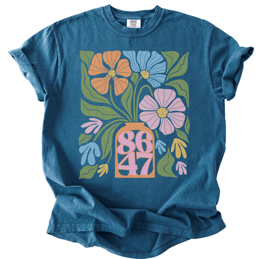 86 47 Pastel Floral Tee - The Rogue Petal Co. - T-Shirt