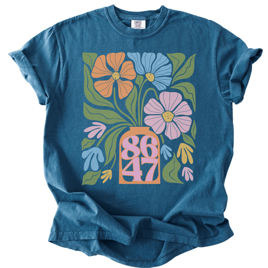 86 47 Pastel Floral Tee - The Rogue Petal Co. - T-Shirt