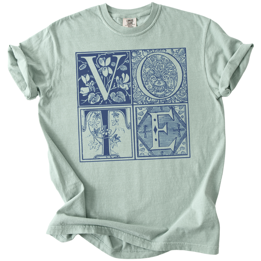 Vintage Blockletter Vote Tee