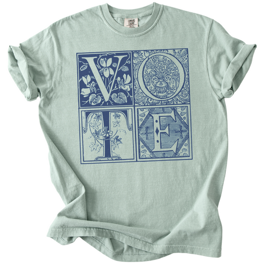 Vintage Blockletter Vote Tee