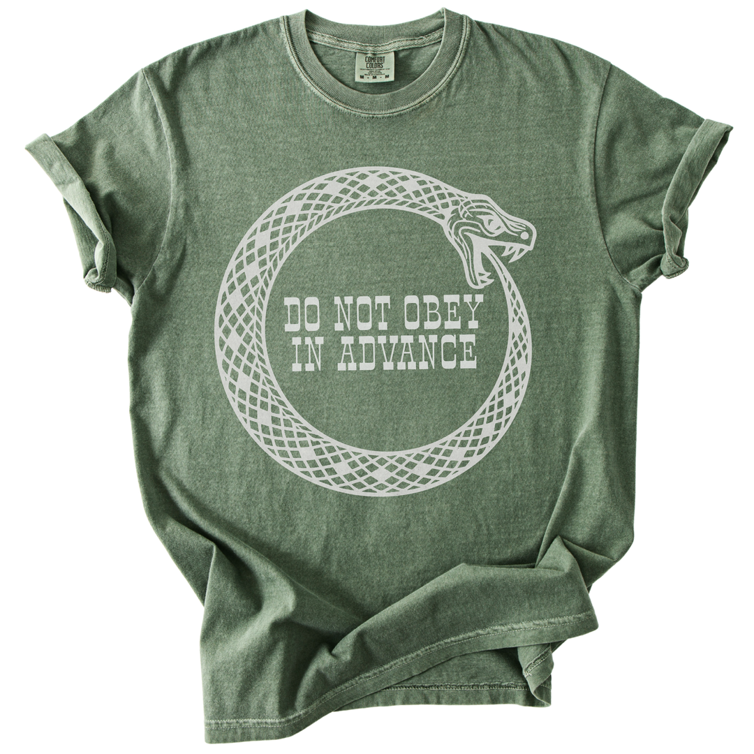Do Not Obey in Advance Snake Tee