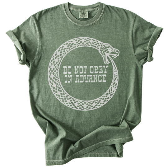 Do Not Obey in Advance Snake Tee