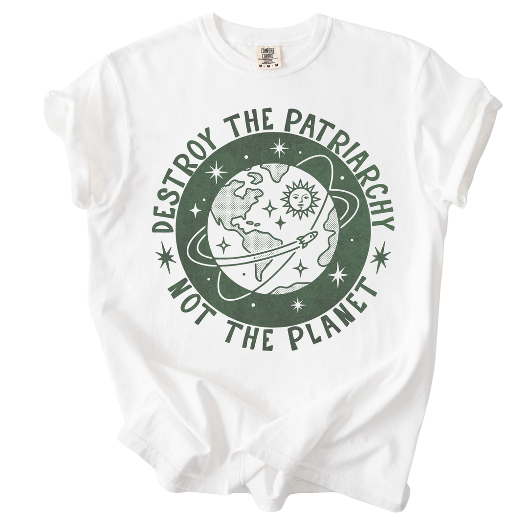 Destroy the Patriarchy Not The Planet Tee