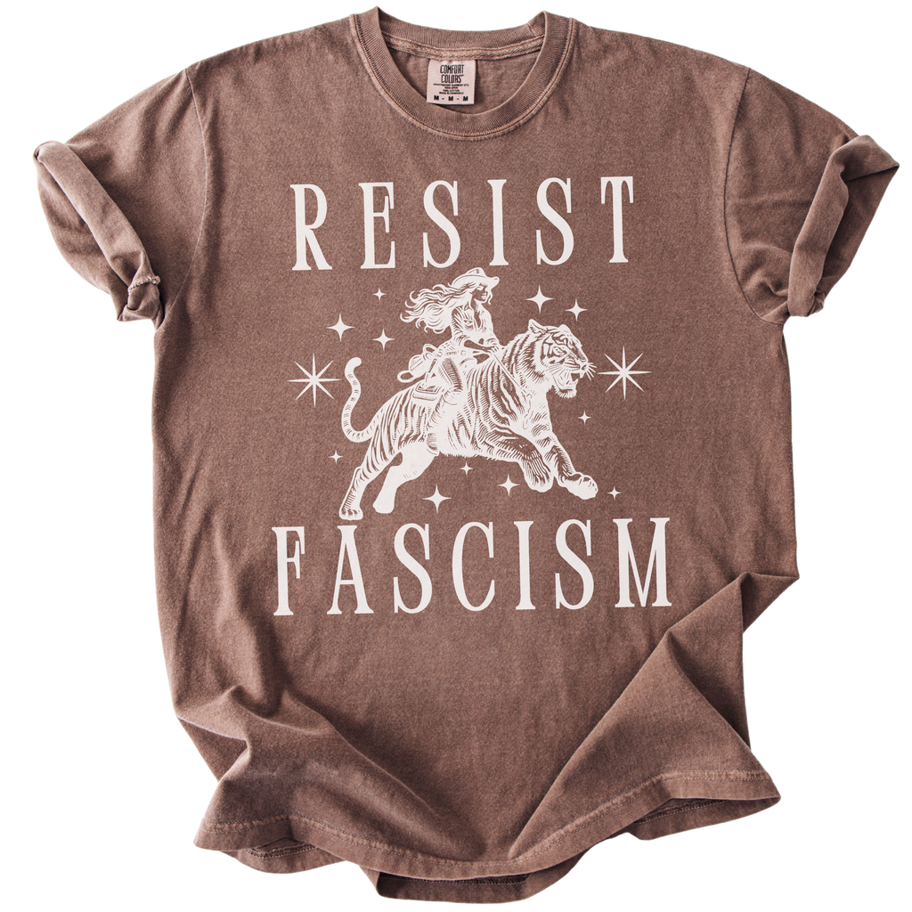 Resist Fascism Cowgirl Tee
