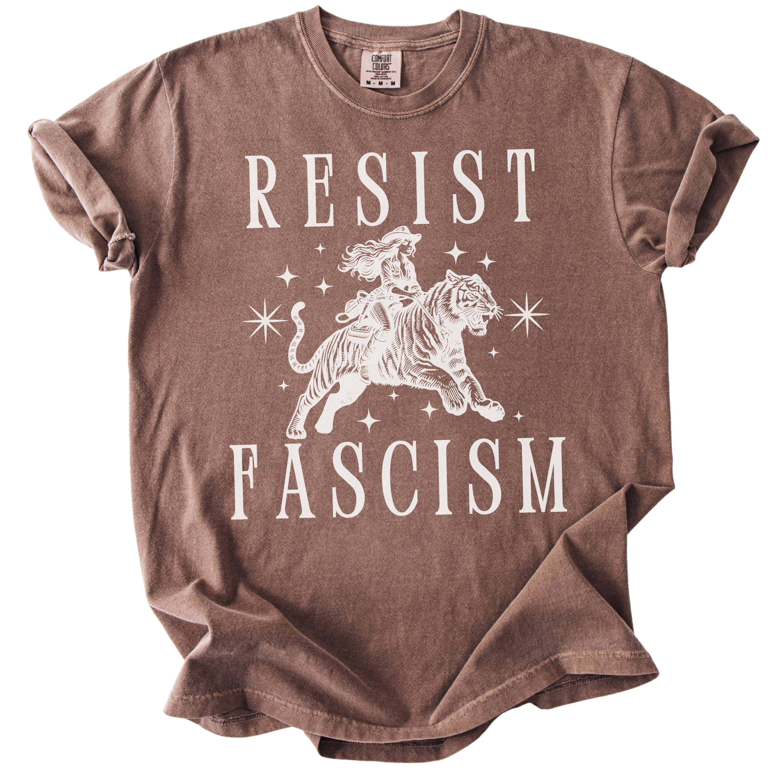 Resist Fascism Cowgirl Tee