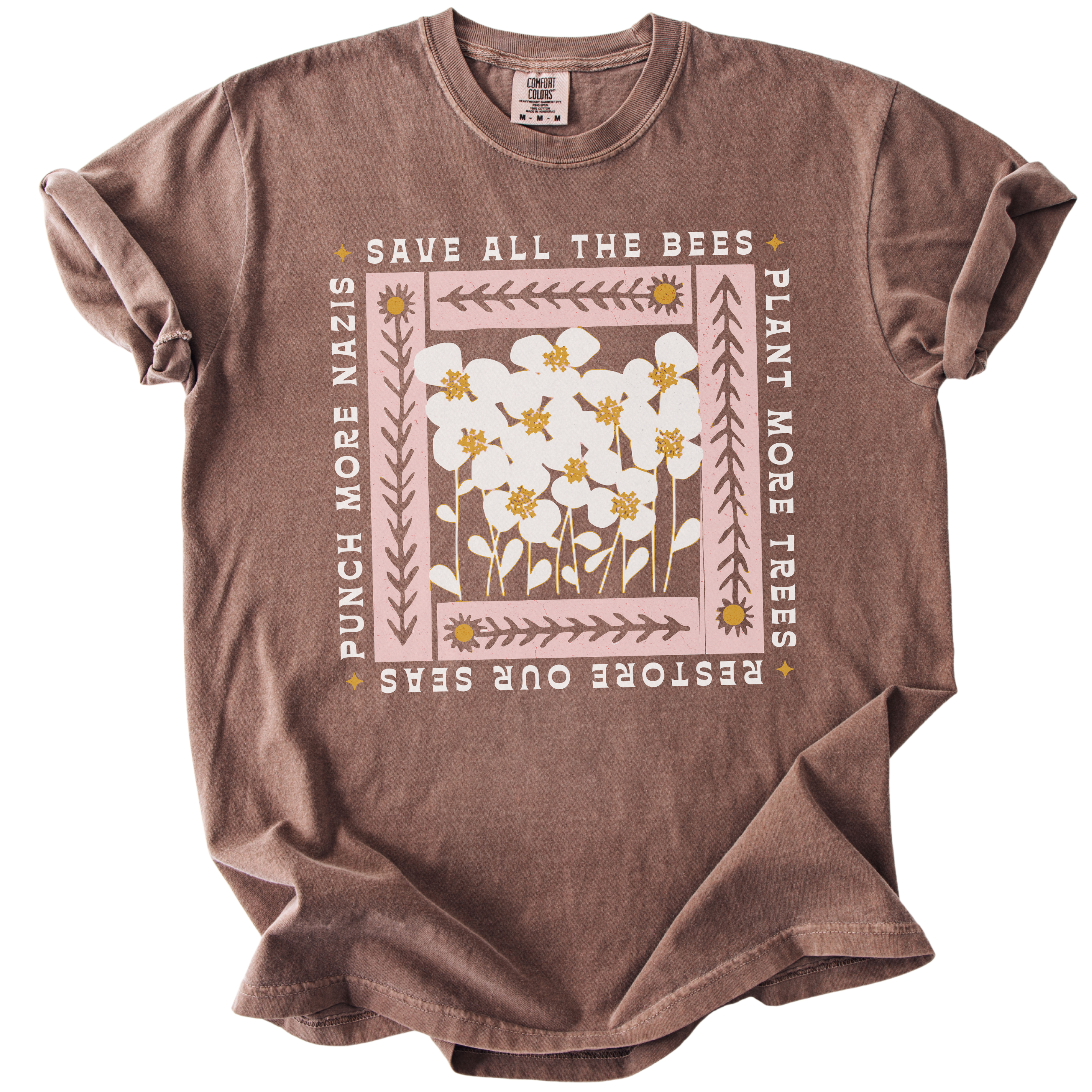 Save All The Bees Punch More Nazis Tee