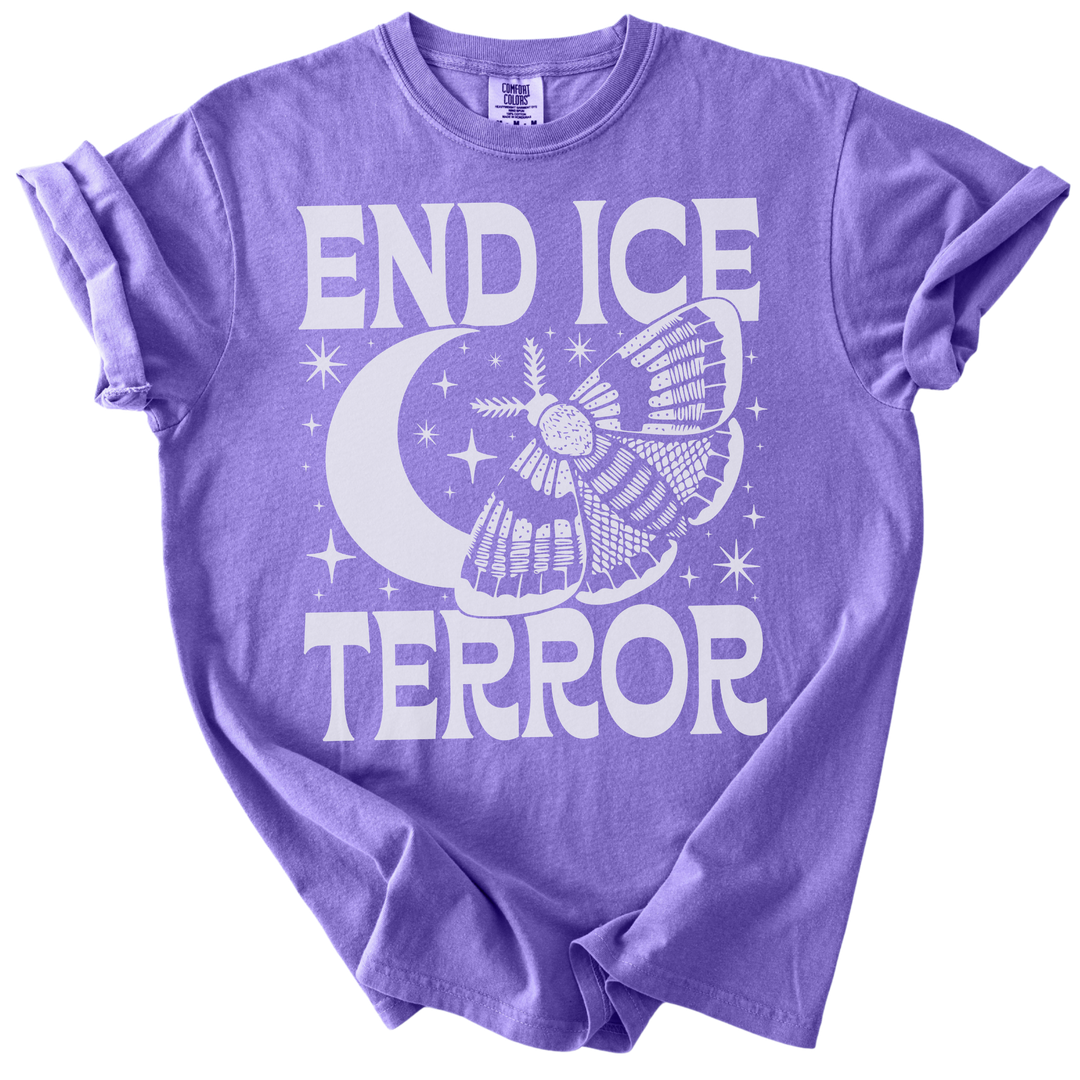 End ICE Terror Moth Moon Tee