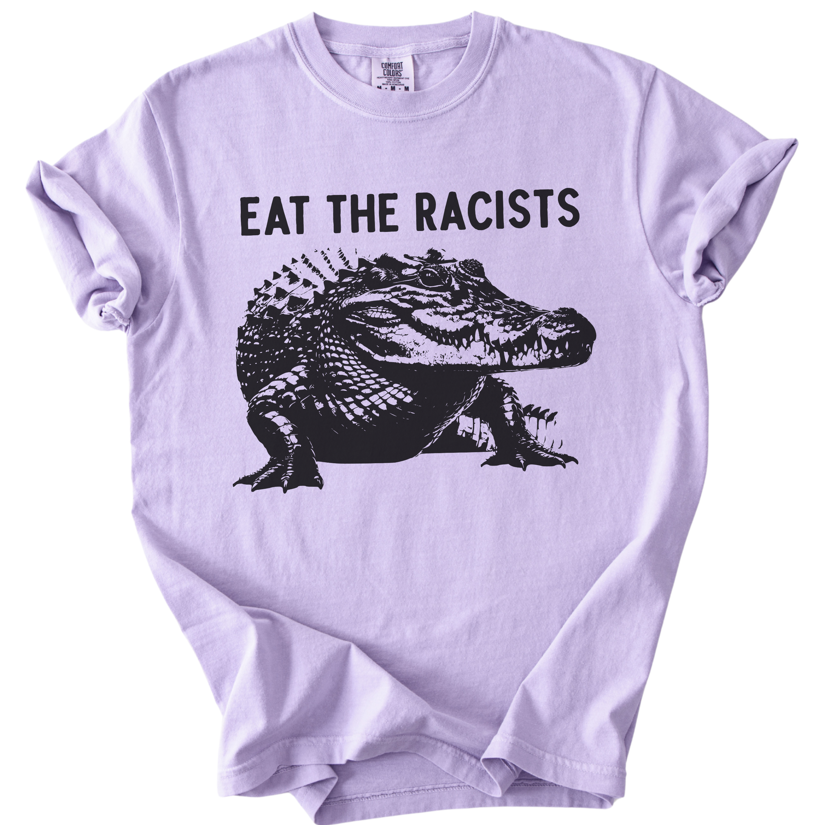 Eat The Racists Alligator Tee